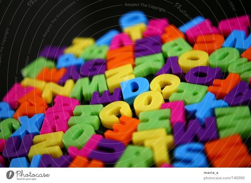 Multi-coloured Plastic Sticks Stock Photo, Picture and Royalty