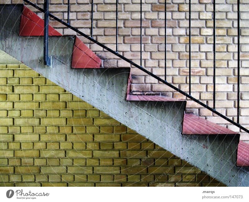 descent Above Red Gray Yellow House (Residential Structure) Wall (building) Wall (barrier) Go up Staircase (Hallway) Architecture Living or residing as of Old