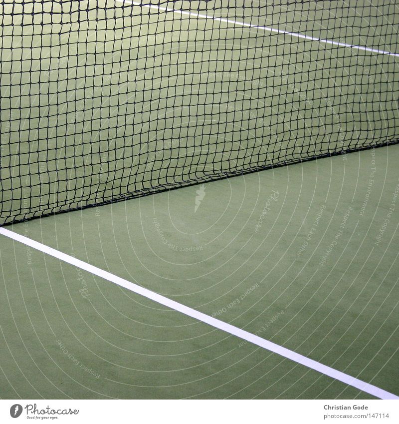 15:0 Tennis Carpet Winter Winter break Reserved Green Line White Speed Playing Tennis rack Player 2 Service Jump Success Net Sports Hall Diagonal Gymnasium