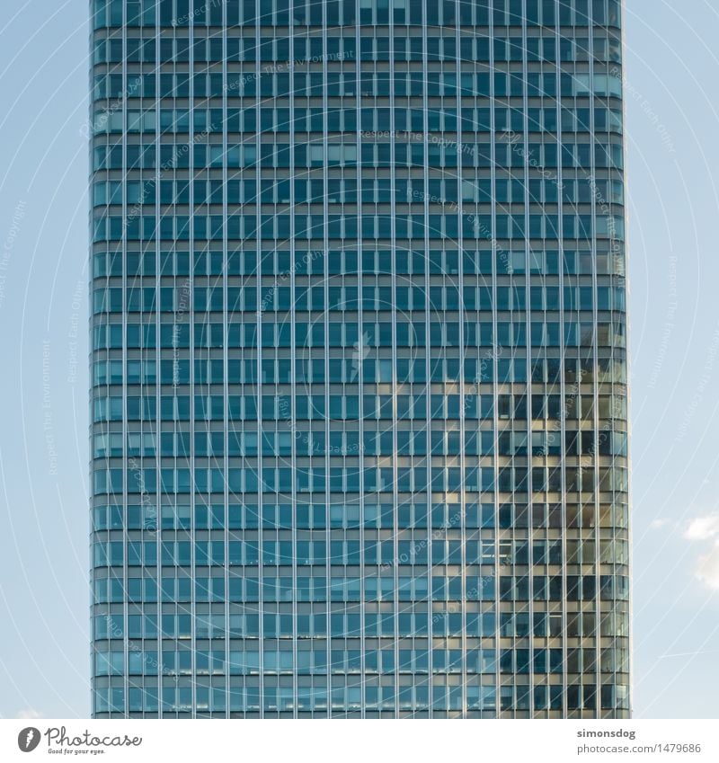 32x20 Sky Cloudless sky House (Residential Structure) High-rise Facade Window Tall Symmetry Glazed facade Workplace Office Office work Office building