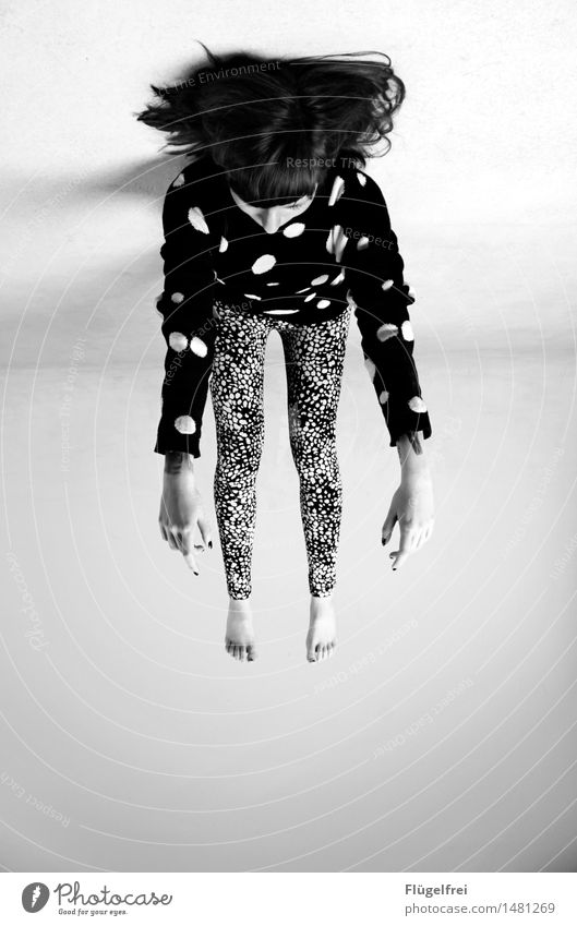 the world is upside down Feminine 1 Human being 18 - 30 years Youth (Young adults) Adults Hang Free Point Spotted Pattern Leggings Sweater Woman Inverted