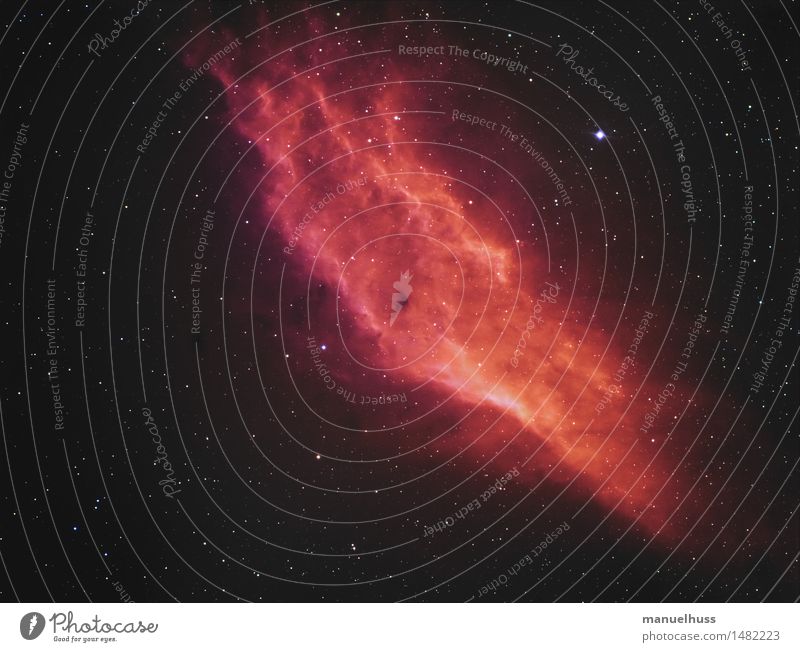 California Nebula Night sky Stars Red Astronomy Astrophotography Science & Research Fog Universe Infinity Telescope Starry sky Colour photo Exterior shot