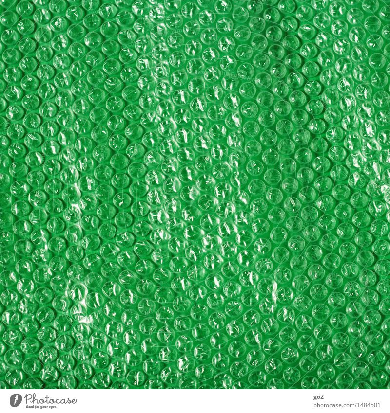 bubble wrap Packaging Plastic packaging Bubble wrap Green Trust Safety Protection Colour photo Interior shot Studio shot Close-up Deserted Copy Space left