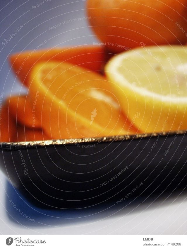 golden oranges Tangerine Grapefruit Citrus fruits Yellow Tray Plate Blur Edge Warm colour Vitamin Healthy Fruit Food Proffer Restaurant Snack Orange Gold