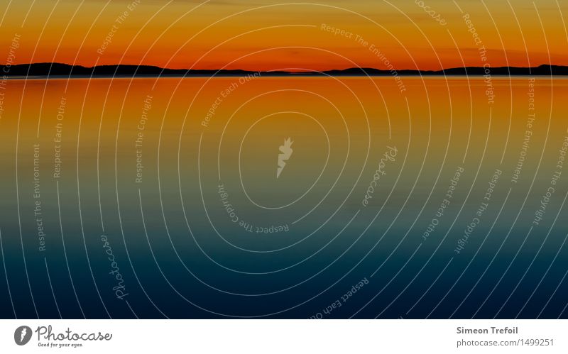 Sunset abstract Adventure Camping Summer Summer vacation Hiking Nature Landscape Water Sky Cloudless sky Horizon Rock Coast Lakeside pielines Saimaa