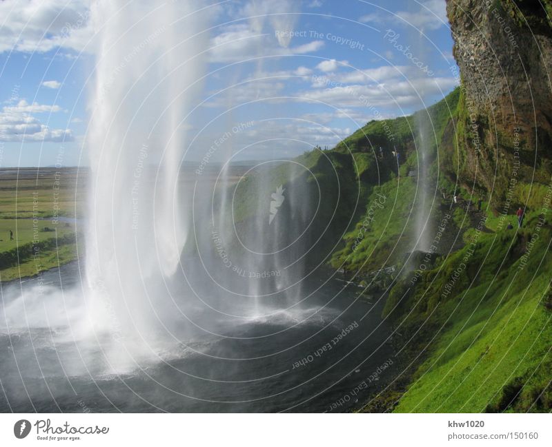 The Seljalandsfoss - Water magic in South Iceland Nature Vacation & Travel Summer River Brook Waterfall North