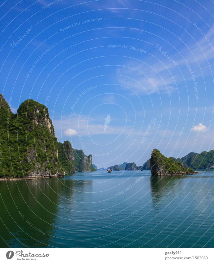 HALONG BAY (Vietnam) Vacation & Travel Trip Adventure Far-off places Freedom Sightseeing Expedition Summer Sun Ocean Island Nature Landscape Air Water Sky