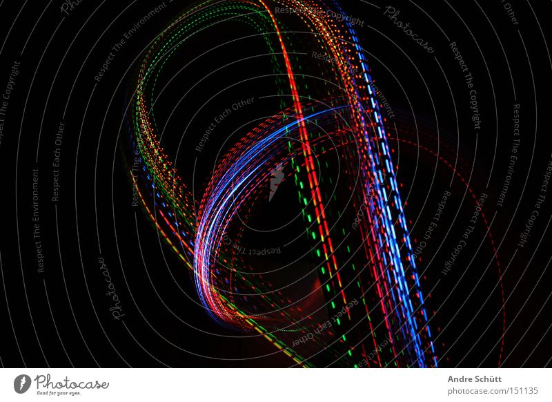 traces III Blue Green Red Black Light Long exposure Tracks Tracer path Curve Colour Orange andre pours pixels