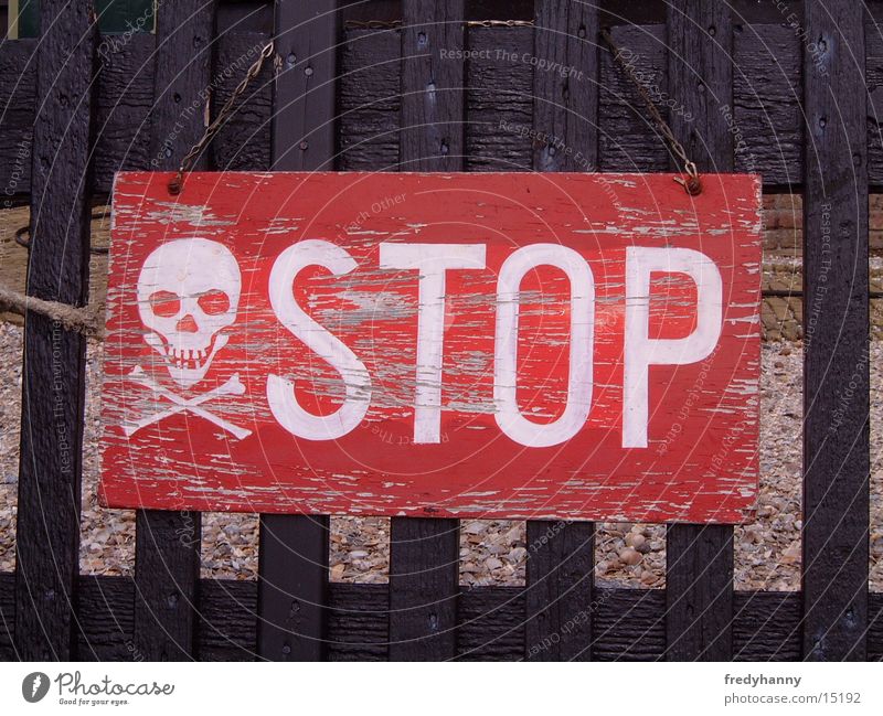 Stop sign of a different kind Warning sign Things Signs and labeling