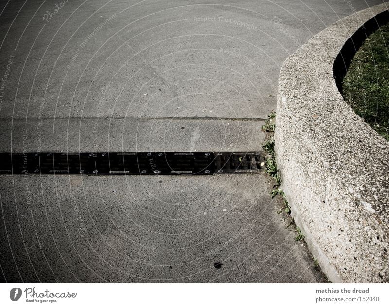 wood Concrete Stone Street Curve Gray Line Death Motionless Cold Unfriendly Knoll Black Shadow Still Life Traffic infrastructure Minerals Stairs Rough