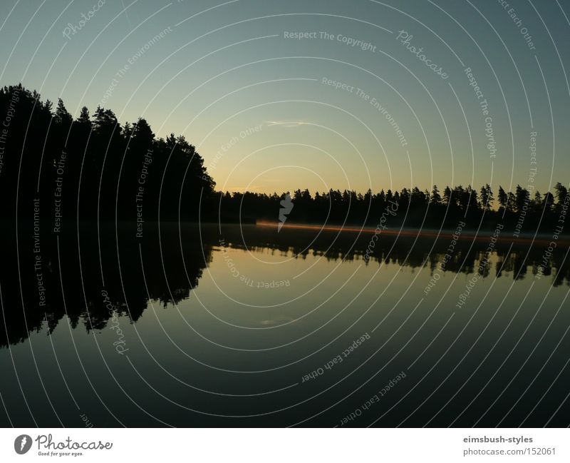 morning sun Sunrise Sweden Lake Sunbeam Reflection Lake Matheson Calm Nature Forest southern Sweden Reflection & Reflection