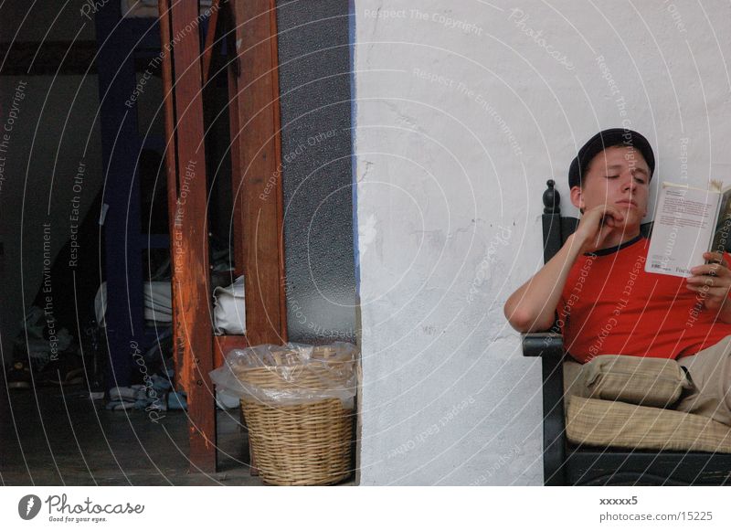 siesta Reading Book Man Calm Mexico Peace intellectual