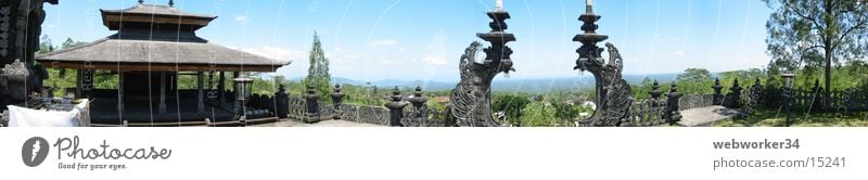 mother temple Bali Temple Panorama (View) Horizon Far-off places Gate Los Angeles Monastery Large Panorama (Format)
