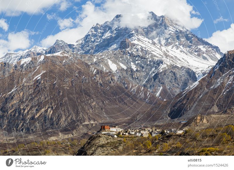 Jharkot Village on the Annapurna Circuit Vacation & Travel Tourism Mountain Hiking Nature Landscape the Himalayas Peak Snowcapped peak Small Town Nepal trekking