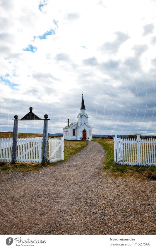 Historical | Church on Varanger Tourism Sky Clouds Rain Fishing village Small Town Outskirts Deserted Manmade structures Building Architecture
