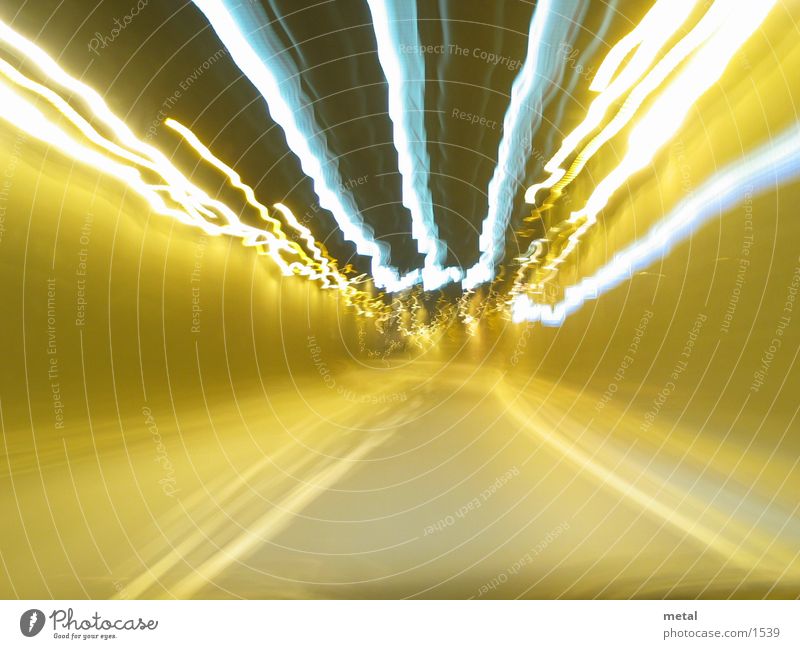 tunnel ride Tunnel Night Long exposure Bonn Speed Tunnel vision