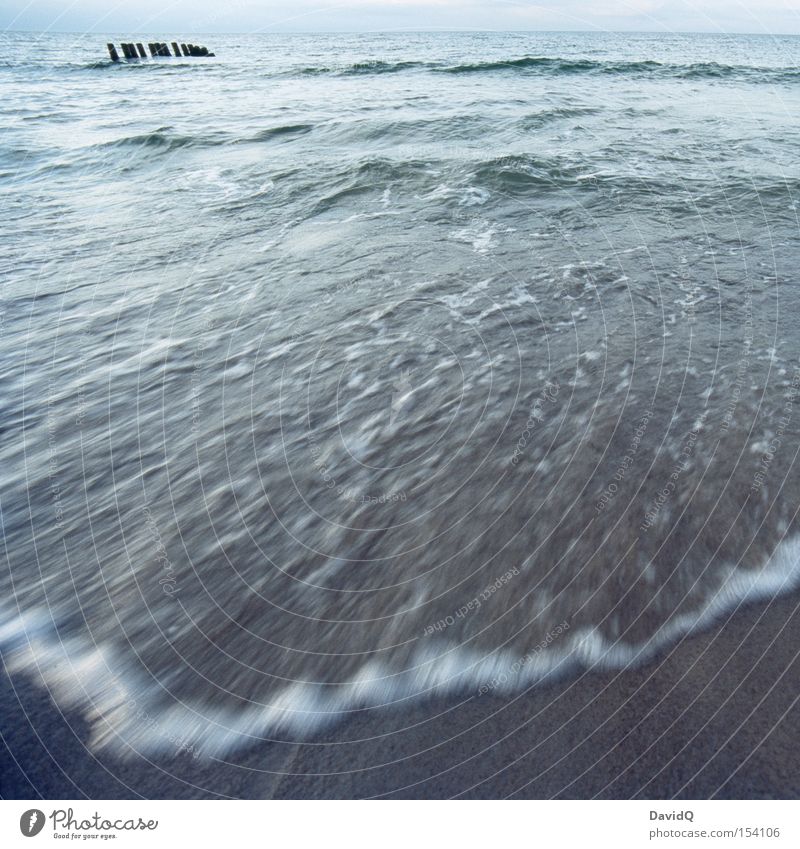 refreshment Ocean Lake Baltic Sea Water Waves Swell Coast Beach Sand Summer