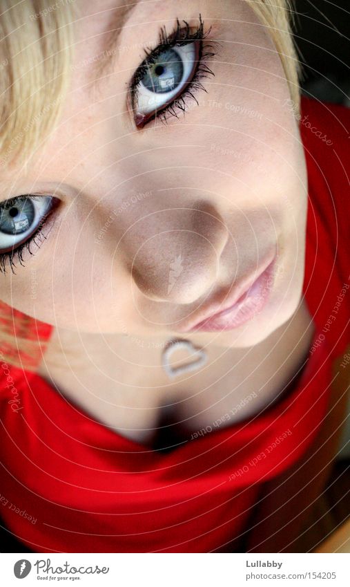 behind blue eyes :) Woman Blonde Red Face Lady Eyes Nose