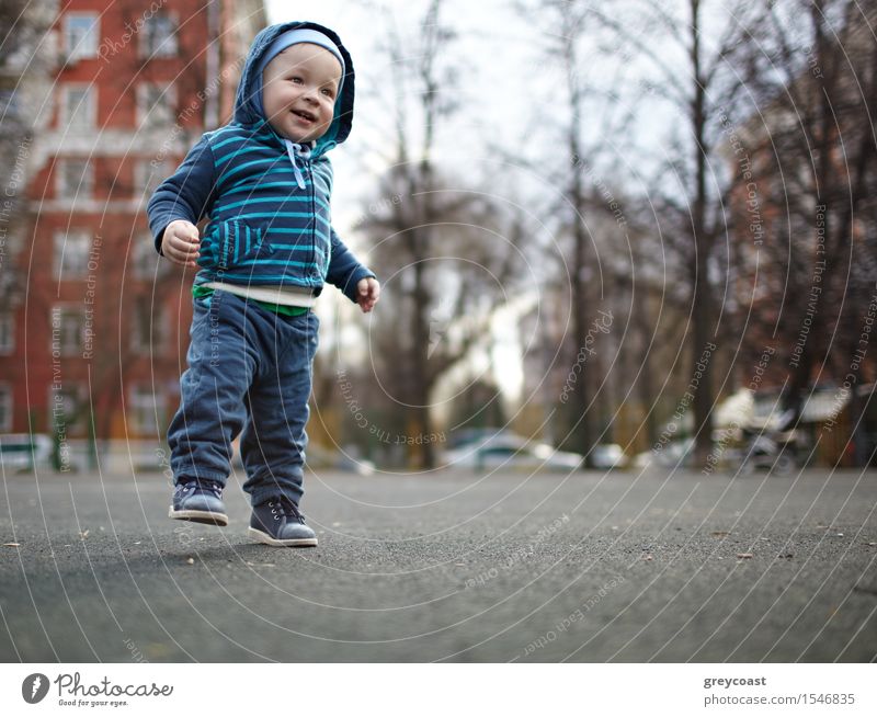 The first independent steps of the kid. Natural colors, shallow dof. Joy Happy Life Child Human being Masculine Baby Toddler Boy (child) Family & Relations