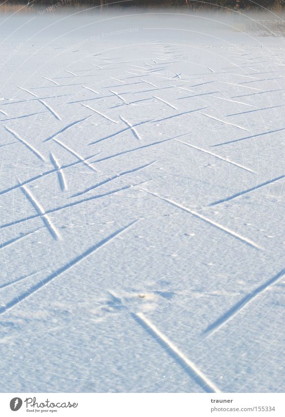 Winter Snow Ice Tracks - a Royalty Free Stock Photo from Photocase