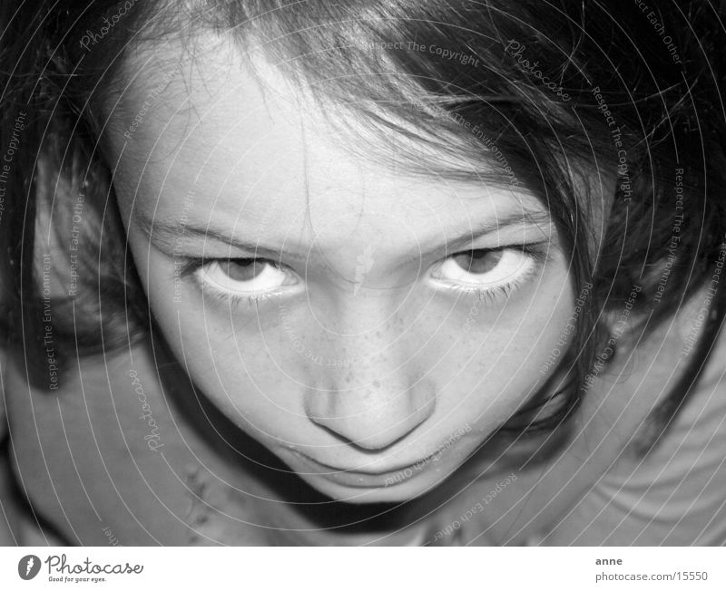 alien Girl Portrait photograph Face Looking Eyes