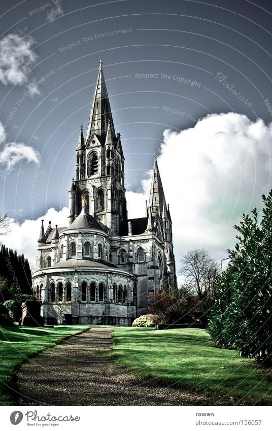 cork cathedral Religion and faith Church Cathedral Gothic period Neogothic Sky Vertical Stone Tall Height House of worship Catholicism Prayer Historic