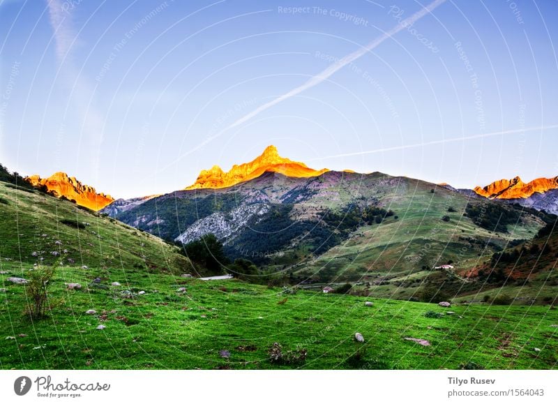 Autumn in the Pyrenees Beautiful Vacation & Travel Mountain Environment Nature Landscape Plant Sky Clouds Tree Grass Leaf Park Forest Places Lanes & trails