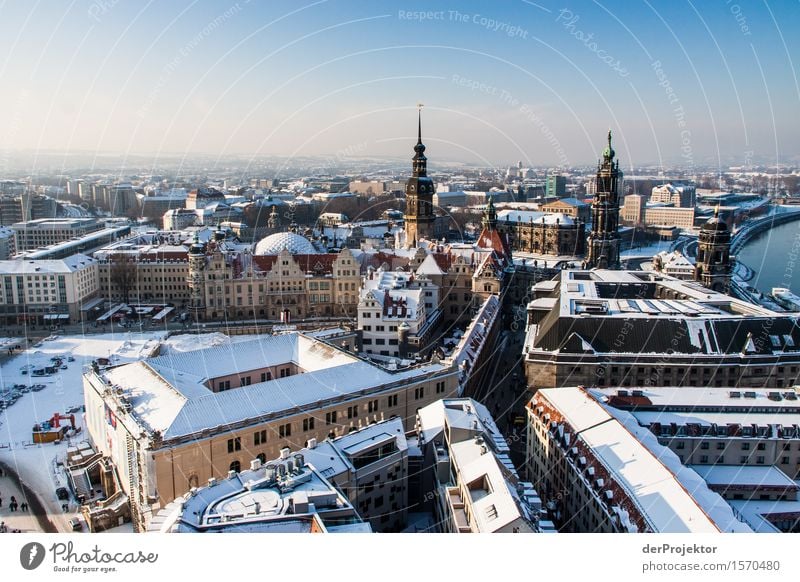 Panorama in Dresden 2 Vacation & Travel Tourism Trip Far-off places Freedom Sightseeing City trip Winter vacation Capital city Old town Manmade structures