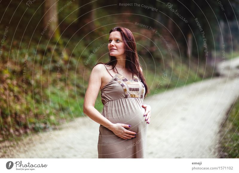 pregnant Feminine Young woman Youth (Young adults) Adults Stomach 1 Human being 18 - 30 years Natural Future Pregnant Colour photo Exterior shot Day