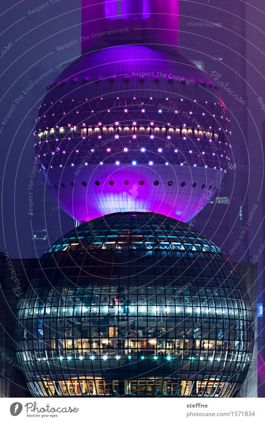 space station House (Residential Structure) Exceptional Town Shanghai China Pu Dong Television tower Sphere Futurism Future Space station Science Fiction