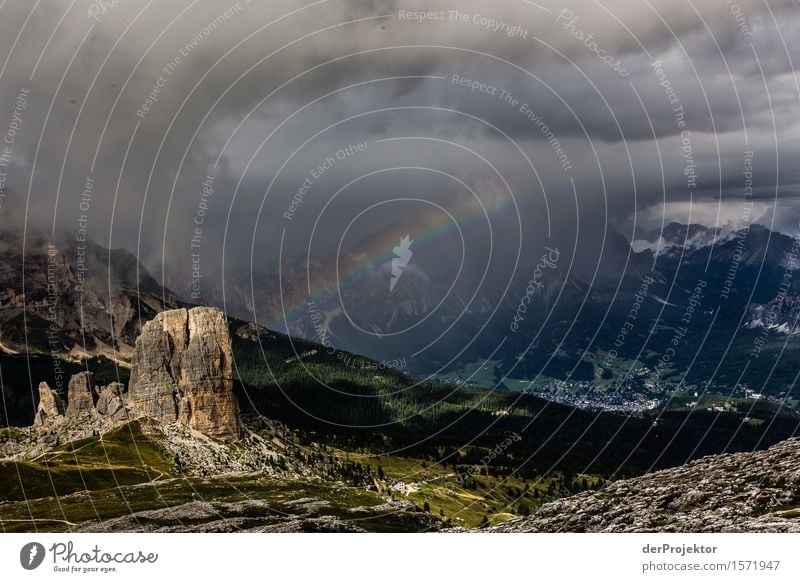 Storms in the Dolomites with rainbow Vacation & Travel Tourism Trip Adventure Far-off places Freedom Mountain Hiking Environment Nature Landscape Plant Animal