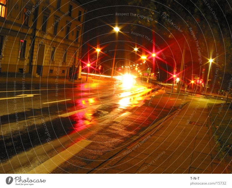 Crossing #3 Night Long exposure Traffic light Speed Street Mixture