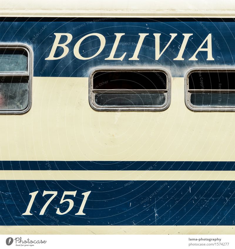 1751 Vacation & Travel Tourism Trip orruro Salar de Uyuni Bolivia South America Train travel Railroad Passenger train Railroad car Characters Digits and numbers