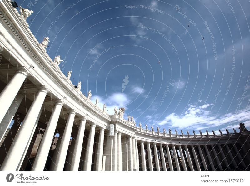 throw columns before the popes Vacation & Travel Tourism Sightseeing City trip Sky Clouds Beautiful weather Rome Vatican Italy Town Capital city Downtown