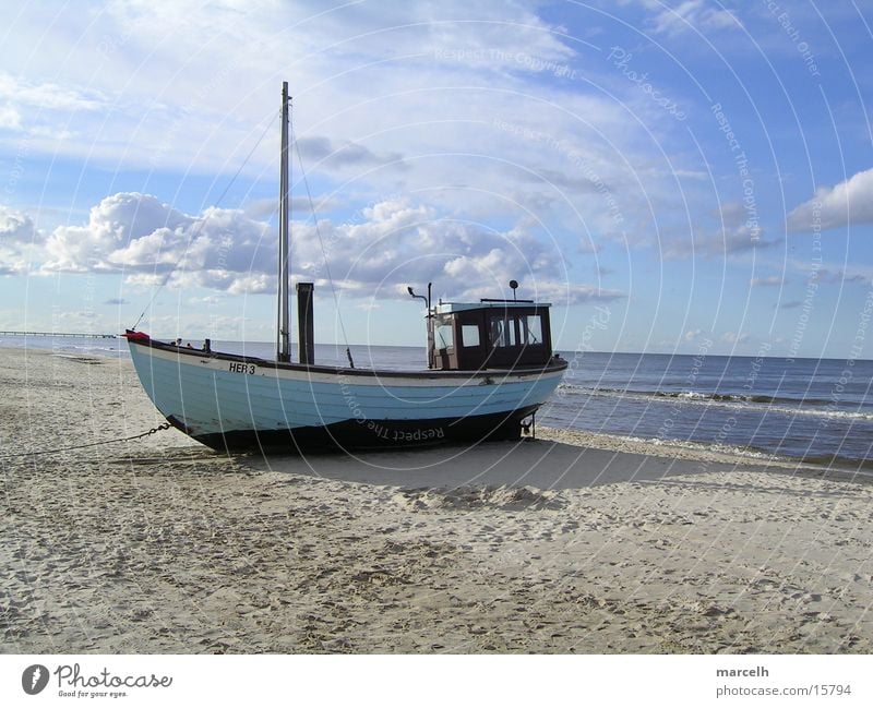 at the Baltic Sea v.3 Ocean Beach Fishing boat Fishery Watercraft Europe Sand