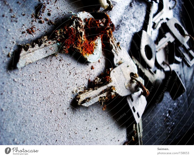key cemetery Key Rust Old Defective Decay Cold Retirement Derelict End Door Transience Grief Loneliness Distress Feeble