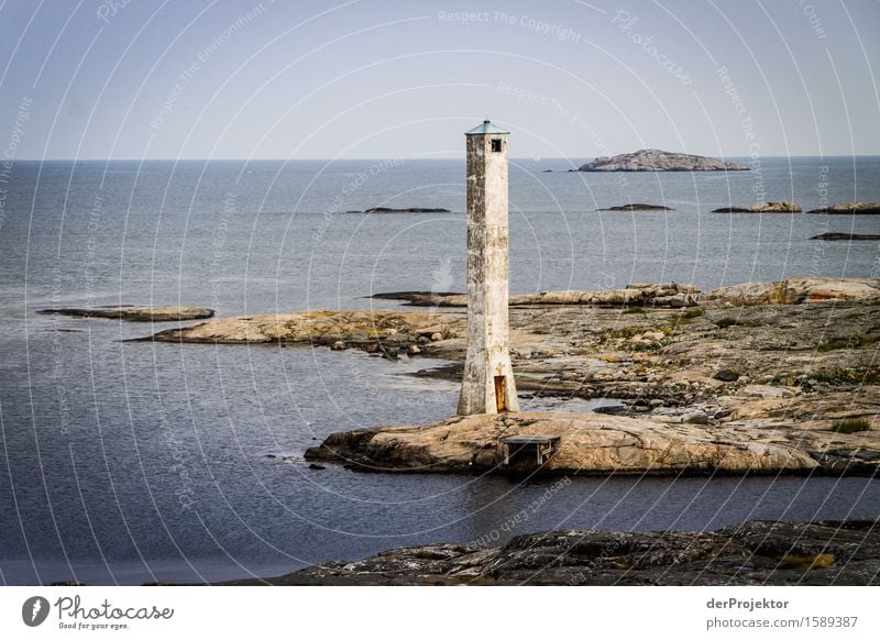 A very old lighthouse Vacation & Travel Far-off places Freedom Environment Nature Landscape Plant Animal Summer Rock Waves Coast Lakeside Beach Bay Fjord