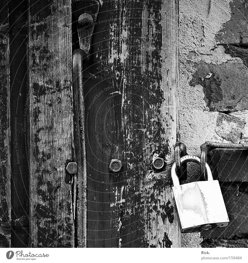 Behind closed Doors. Exterior shot Close-up Detail Pattern Structures and shapes Deserted Day Deep depth of field Central perspective Long shot Calm