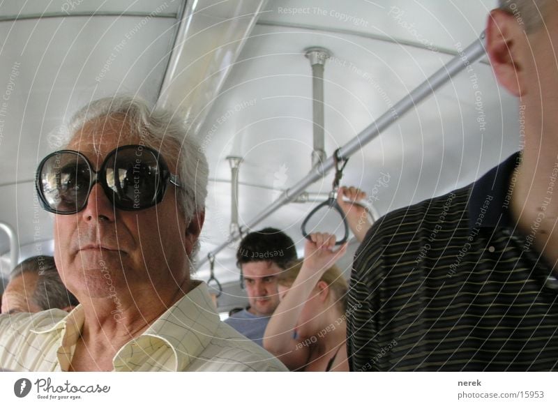 flying glasses Eyeglasses Grandfather Colossus Large Summer Tram Amazed Man Fly big Eyes Fear of the sun looks stupid