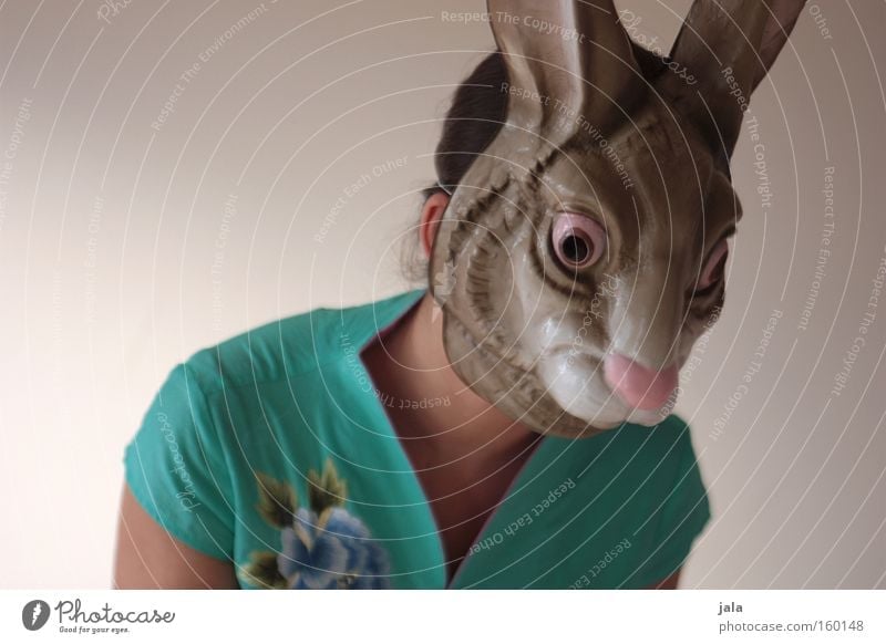 Horoscope Rabbit Hare & Rabbit & Bunny Easter Bunny Animal Funny Strong Woman Mask Costume Carnival Joy China