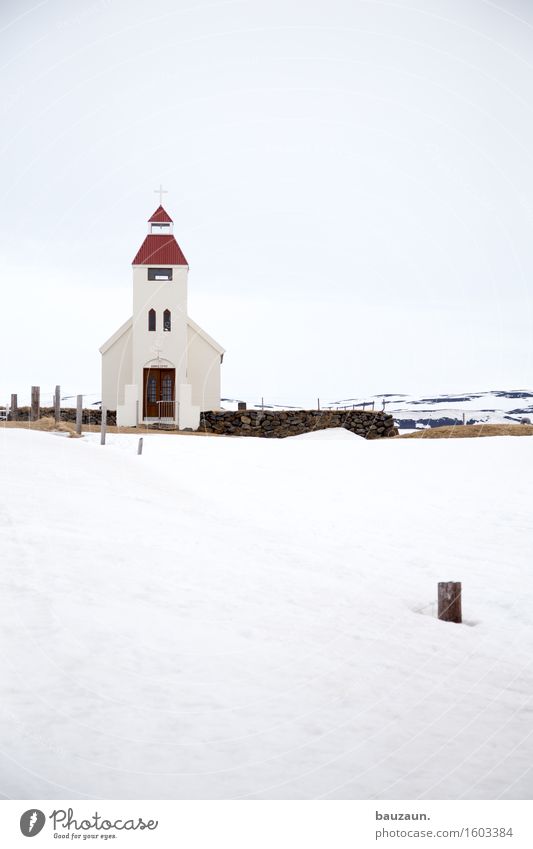 snow church. Vacation & Travel Tourism Trip Winter Environment Nature Landscape Sky Clouds Climate Weather Ice Frost Snow Iceland Church Manmade structures