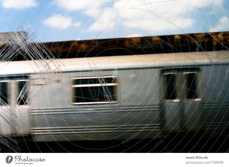 subway Underground New York City Window Speed Platform Railroad Transport Scratch Silver Graffiti transit