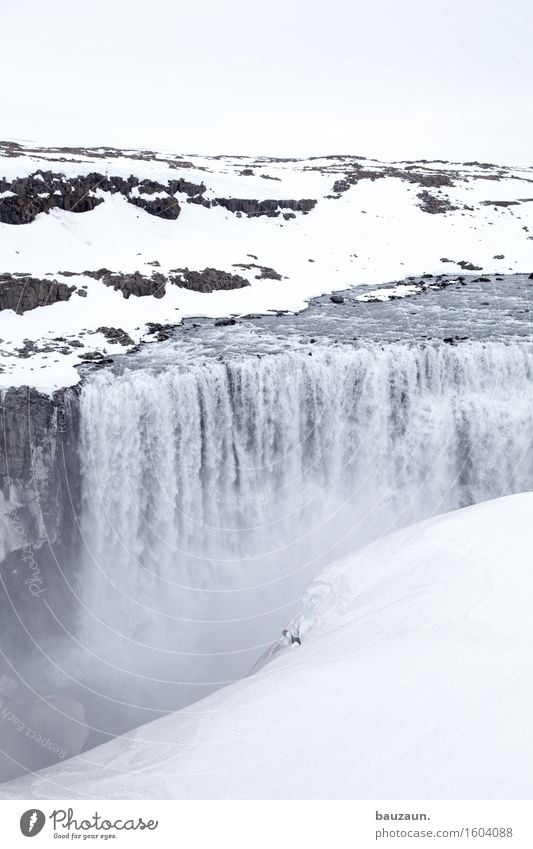 dettifoss. Vacation & Travel Tourism Trip Adventure Far-off places Freedom Sightseeing Expedition Winter Snow Winter vacation Environment Nature Landscape