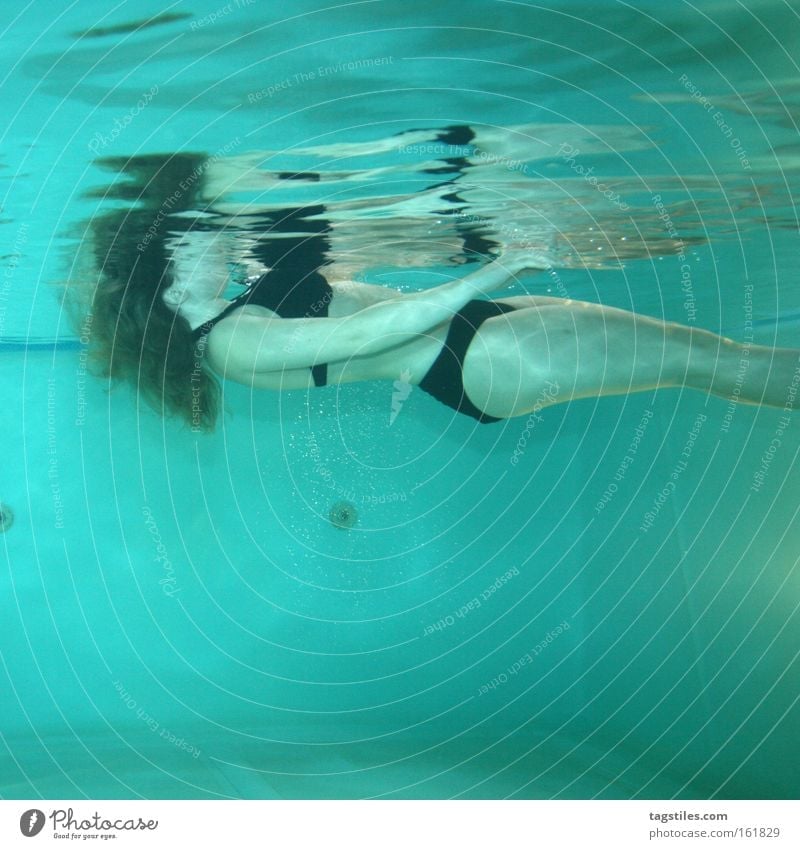 SILENT NEWS Drown Water Corpse Death Woman Bikini Float in the water Witness Fear Panic Dangerous alibi Swimming pool Swimming & Bathing