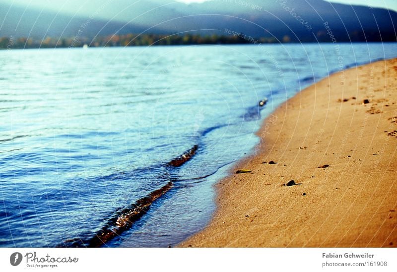 tides Beach Lake Coast Lakeside Tegernsee Sand Water Blue Afternoon Waves Bavaria Tracks