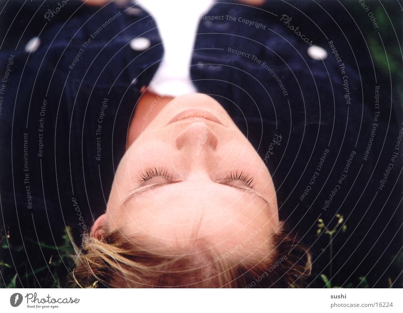 Sleeping Meadow Woman Human being Nature