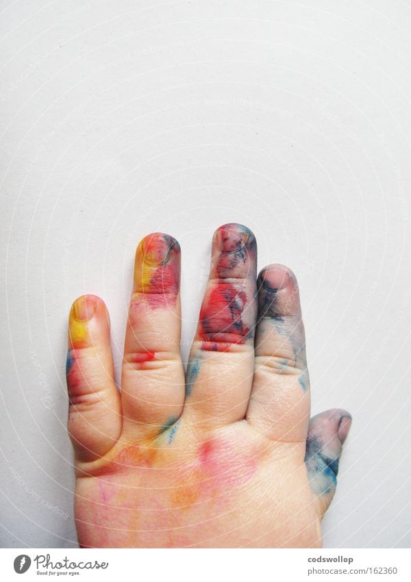 petits boudins colorés Art Expressionism Study Finger paint Hand Painter Child Infancy Children's room Communicate art director