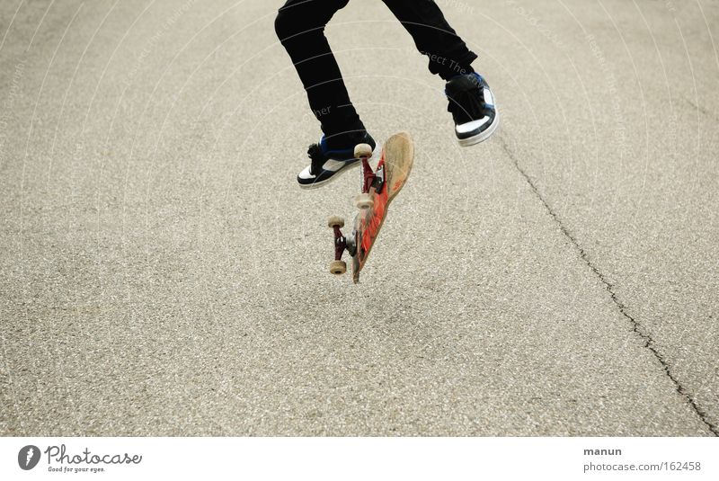 online skating Skateboarding Athletic Movement Success Enthusiasm Joy Jump Youth (Young adults) Self-confidence Asphalt Street Practice