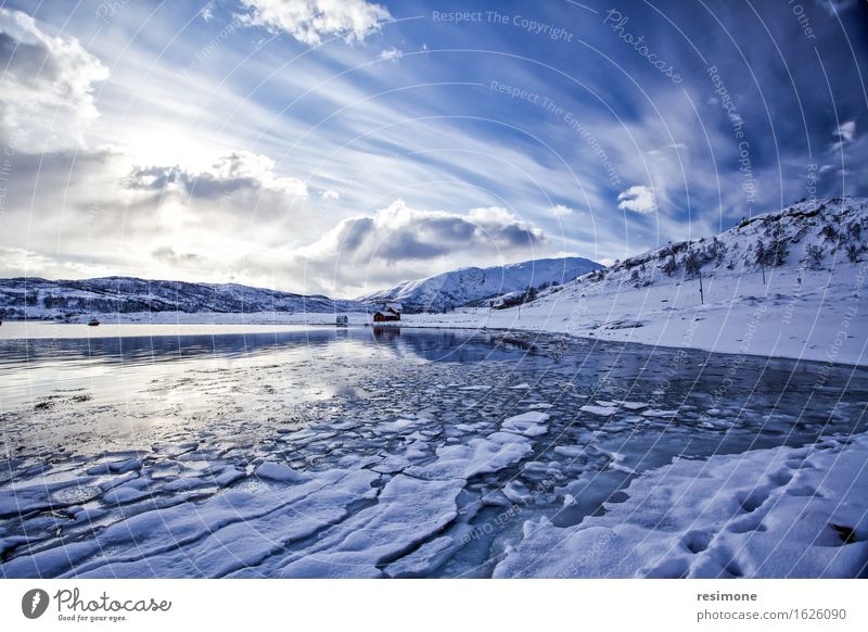 Artic Lake Beautiful Vacation & Travel Sun Beach Ocean Winter Snow Mountain Environment Nature Landscape Sky Clouds Horizon Climate Weather Rock Glacier Coast