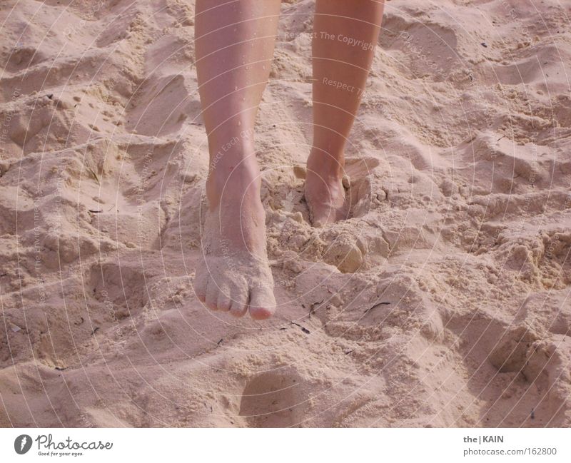 Feet on the beach Beach Sand Ocean Vacation & Travel Legs Tunisia Summer Earth Africa